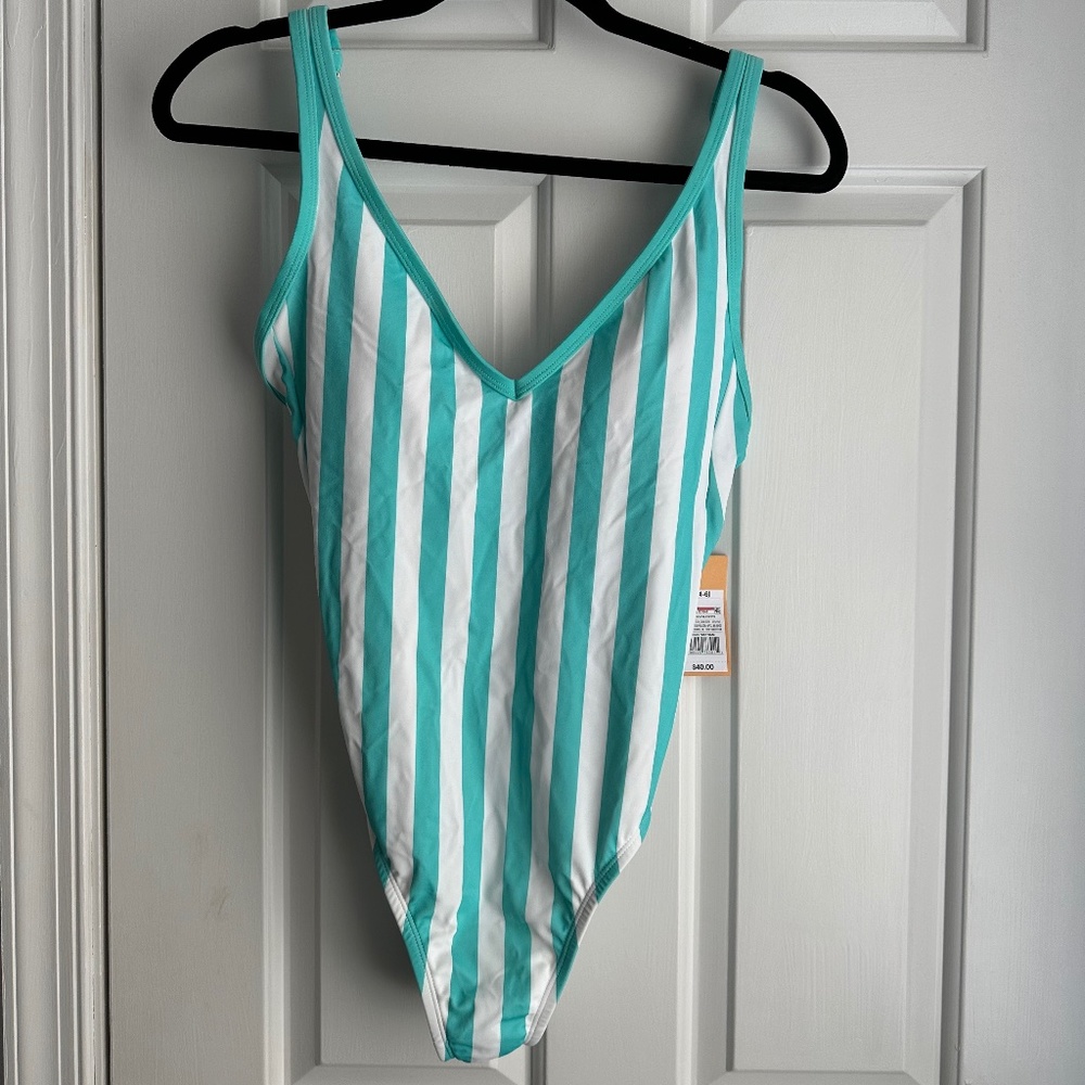 NWT Target Brand Kona Sol Size Small Striped Bathing Suit